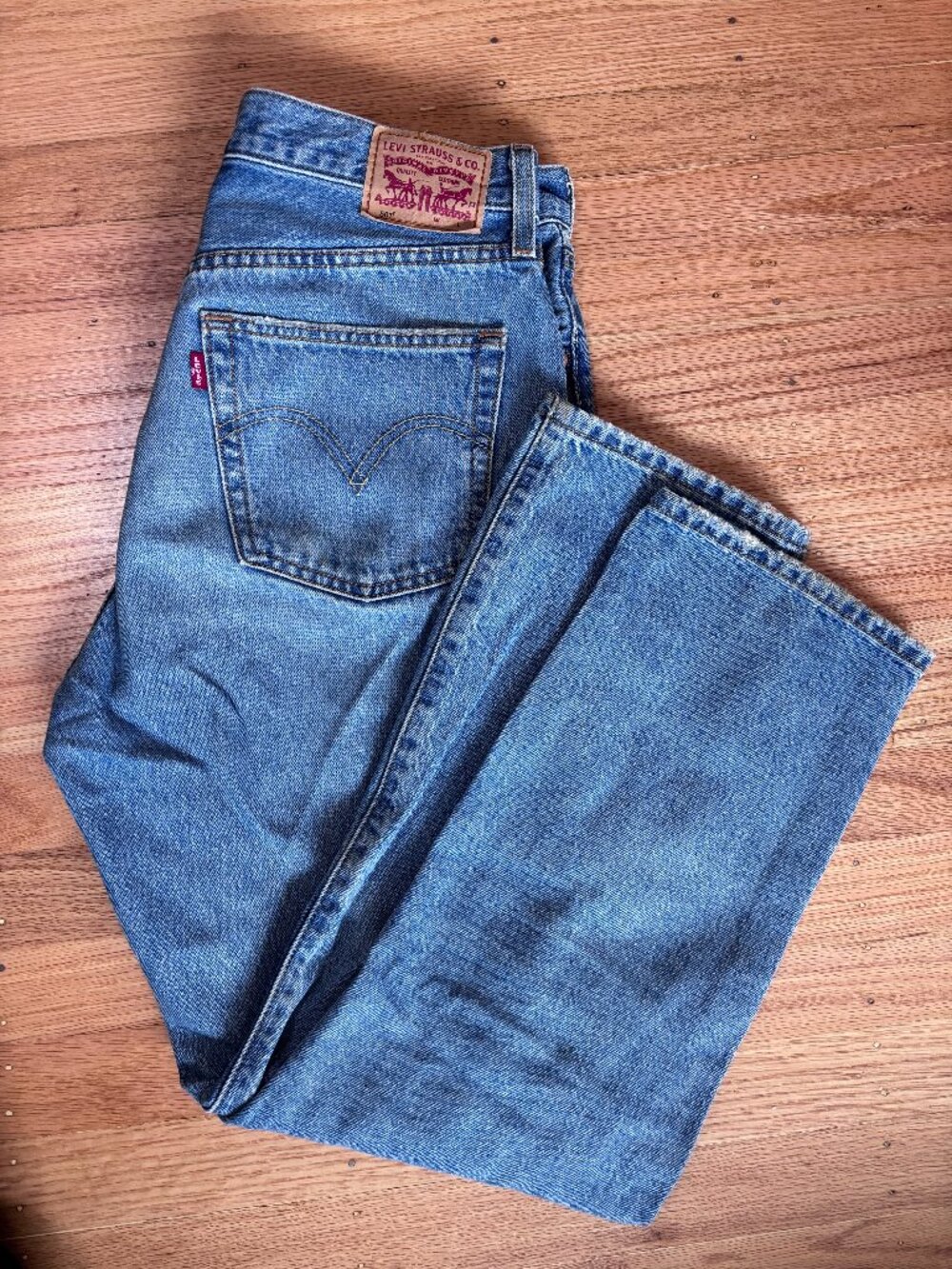 LEVI 501 classic straight leg denim jeans - Women's size W30 L28